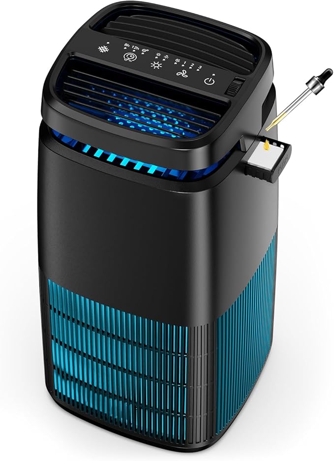 POMORON 4-in-1 Air Purifiers for Home, Air Ionizer Negative Ion Generator by POMORON