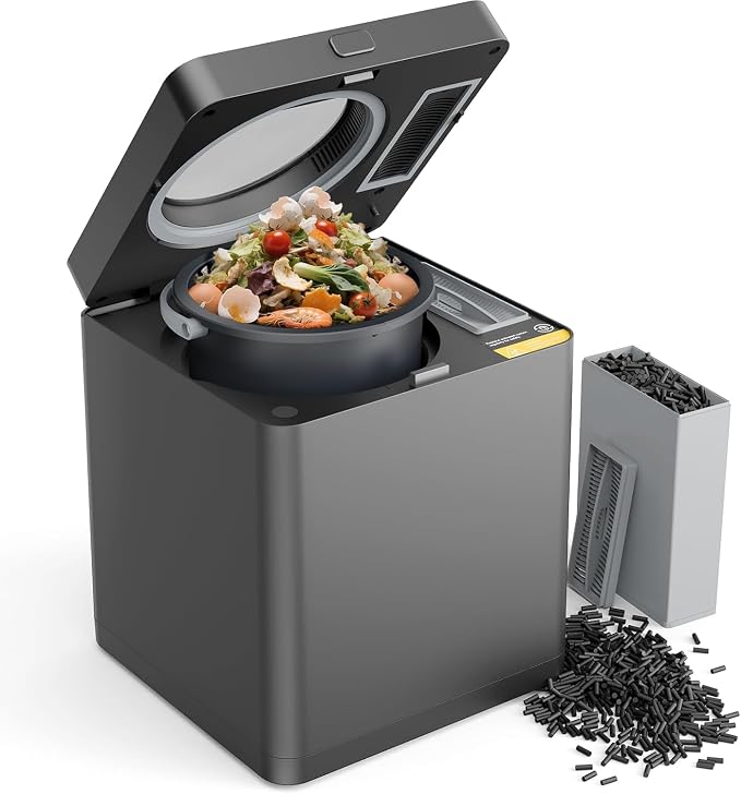 TOPZEE Electric Compost Bin for Kitchen, 3L Smart Countertop Composter by TOPZEE
