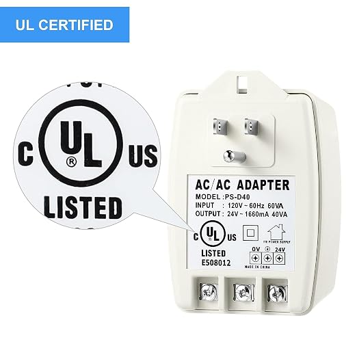 Hotop 4 Pack 24 Volt Transformer 40 VA AC Transformer Plug in - Image 4