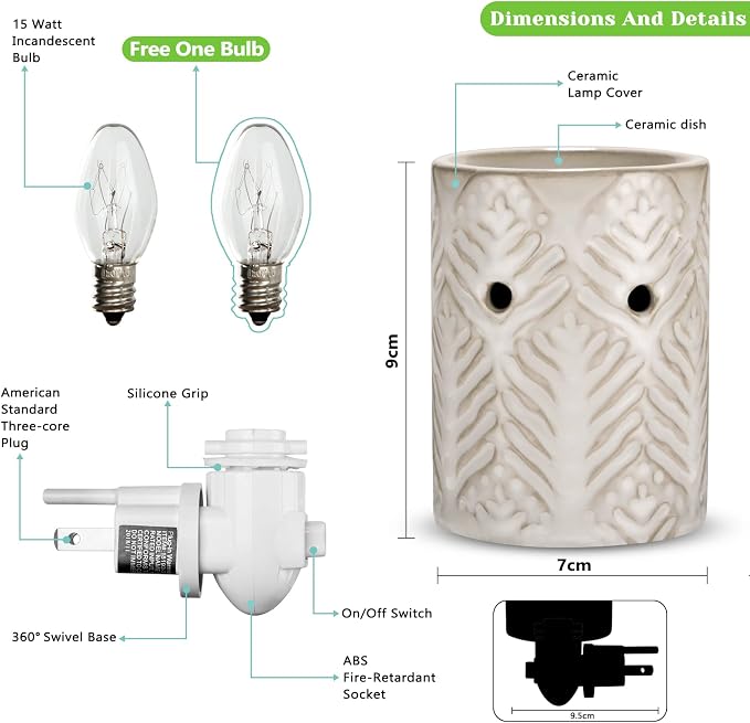 STAR MOON Ceramic Pluggable Wax Melt Warmer - Image 6