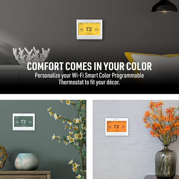 Honeywell Home RTH9600WF Smart Color Thermostat + Honeywell Home 20x25x4 MERV 8 - Image 2