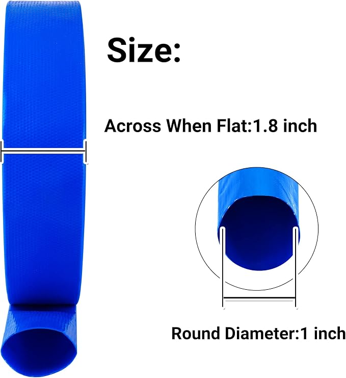 1" x 100 FT Pool Backwash Hose, - Image 2