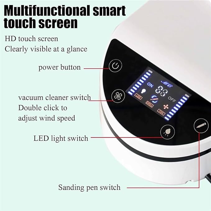 230w Dental Polishing Dust Collector, Nail Manicure Vacuum Cleaner, - Image 6