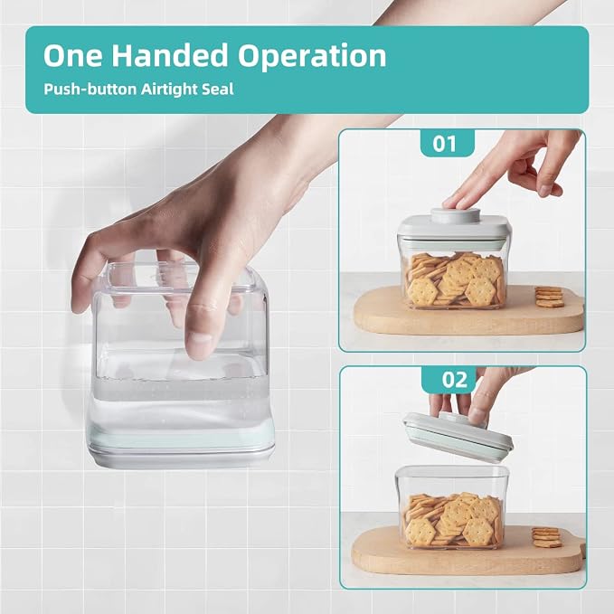 Ankou Airtight Container Set Stackable One Press Openning Food Containers - Image 3