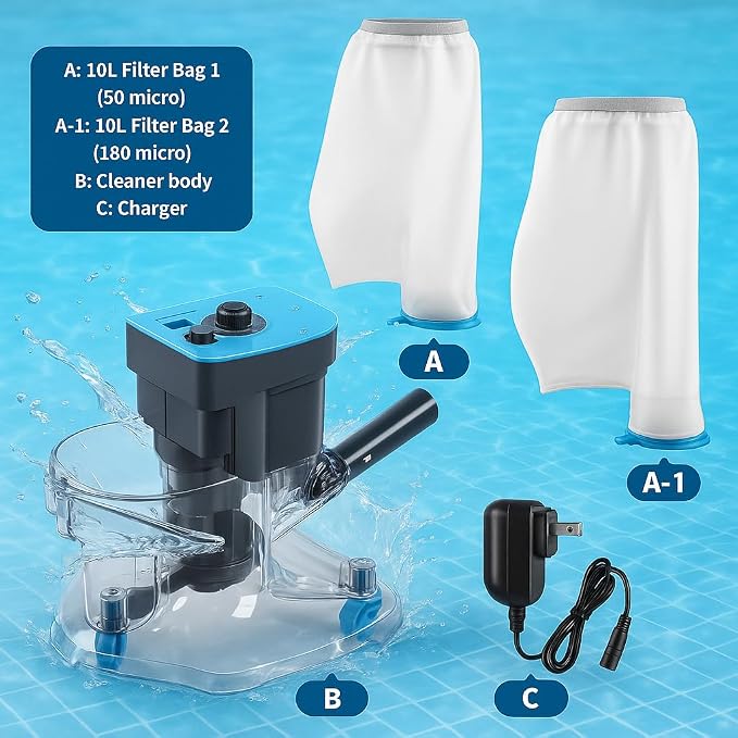 Cordless Pool Leaf Vacuum Cleaner - Image 2