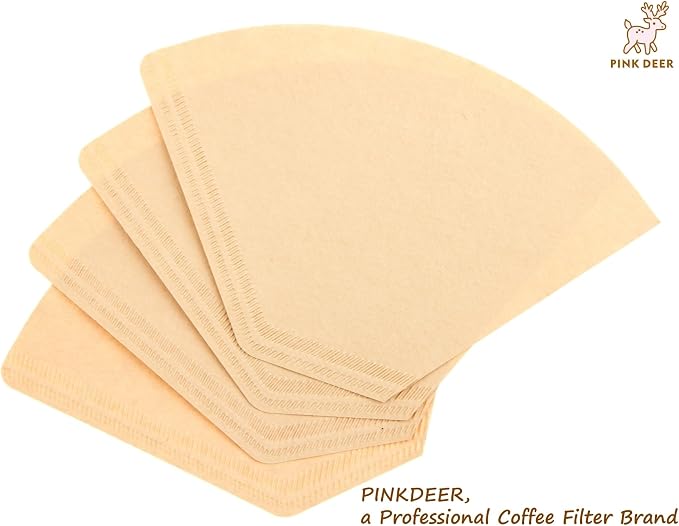 100 Count #4 Cone Coffee Filters 8-12 Cup, Natural Unbleached Paper, - Image 3