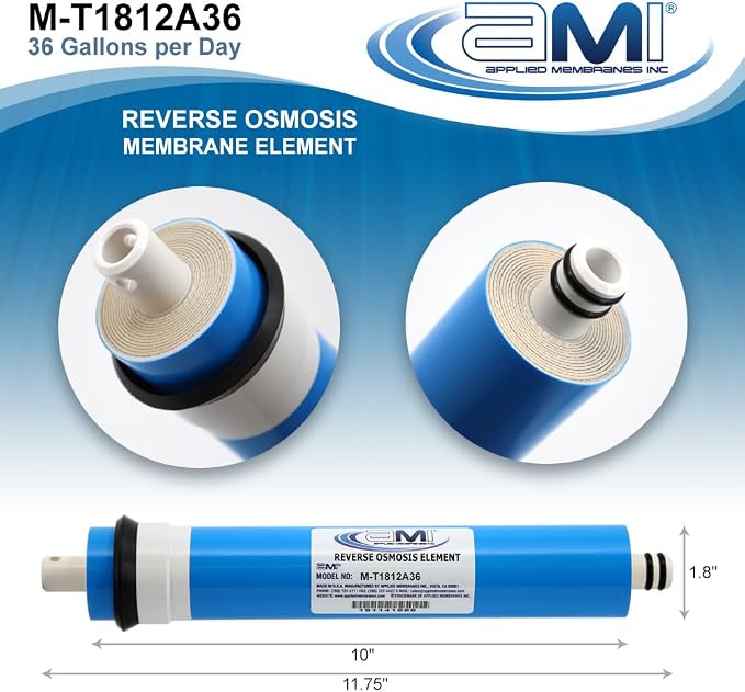APPLIED MEMBRANES INC. 36 GPD Reverse Osmosis Membrane | RO Membrane Water - Image 2