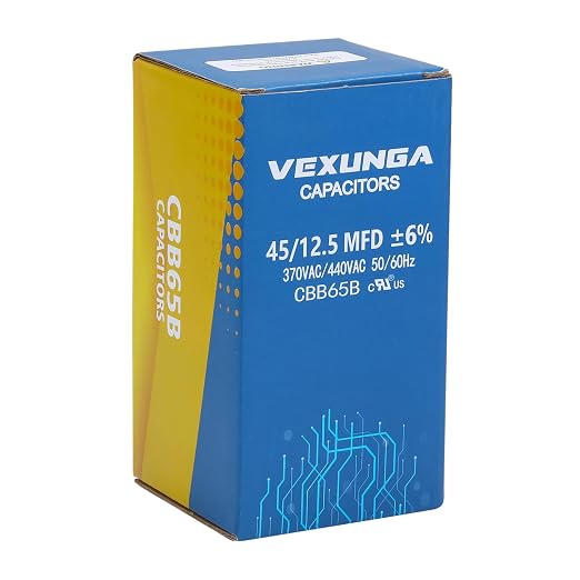 VEXUNGA 45/12.5 uF 45+12.5 MFD 370VAC or 440VAC Dual Run Start Round A/C - Image 5