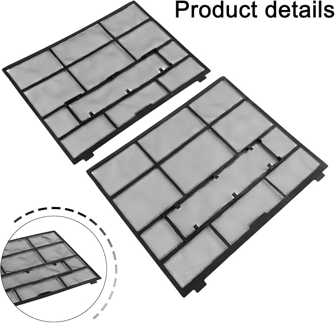 2 Pack Air Conditioner Filter Accessories, Indoor Unit Hanging Dust Screen - Image 2