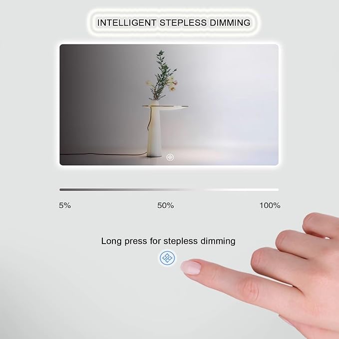 Bathroom Mirror with LED Lights，LED Bathroom Mirror，Smart Lighted Bathroom - Image 6