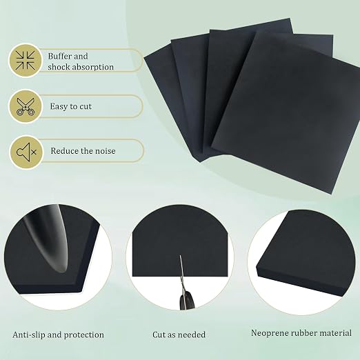4 Pieces Neoprene Rubber Pads - Image 4