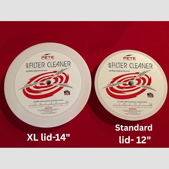 Air Filter Cleaner XL Extra Large Tool kit Cleans 6-14" Filters. Heavy Duty - Image 3