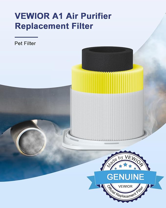 VEWIOR Official A1 A1W Air Purifier Replacement Filter H13 Air Purifier Filter - Image 2