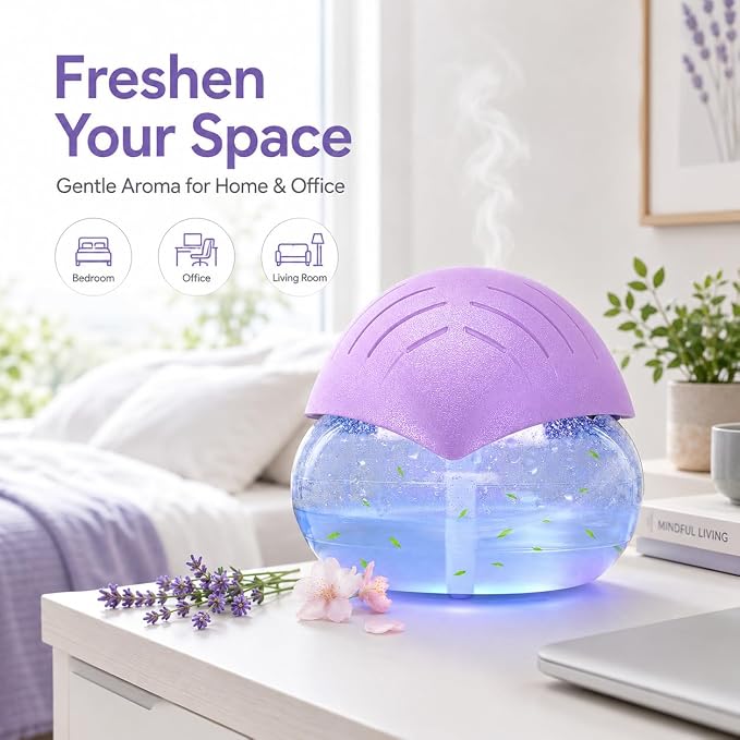 Air freshener - for Home, Bedroom and Office - Essential Oil Aroma Diffuser - - Image 2