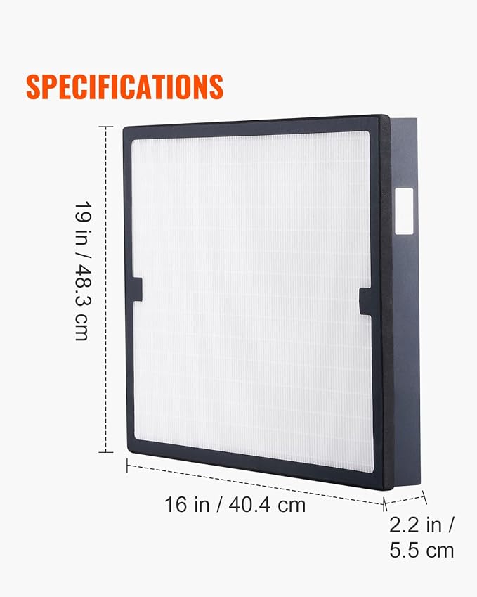 VEVOR HEPA Air Filter, 16 x 19 inch Air Filter Replacement, High-efficient - Image 4