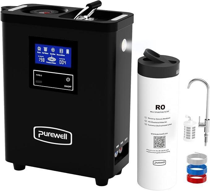 Purewell® K8680 RO Water Purifier System, 10-Stage RV Portable Water Filtration by Purewell