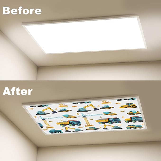 4 Pcs Fluorescent Light Covers for Ceiling Lights Seamless Construction - Image 4