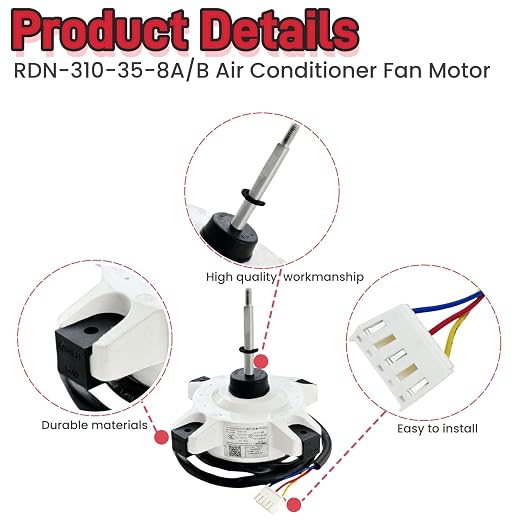 RDN-310-35-8A/B Air Conditioner Fan Motor Brushless DC Motor DC310V 24W 0.11A - Image 3