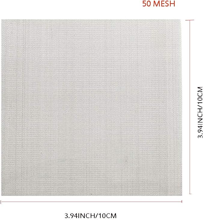 LTKJ 3pcs Stainless Steel 50 Mesh Micron True Filtration Screen Fine Wire - Image 5