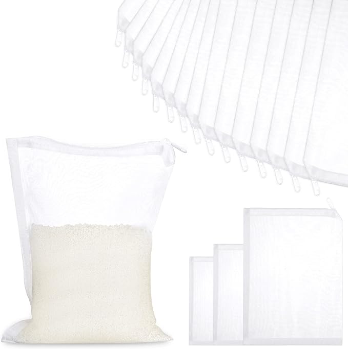 Shappy 15 Pcs 3 Sizes Aquarium Filter Mesh Bags 150 Micrometer Fine Filter Fish by Shappy