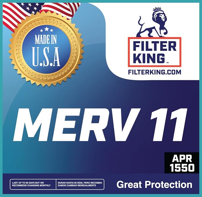 Filter King 20x24x1 Air Filter | 4-PACK | MERV 11 HVAC Pleated A/C Furnace - Image 6