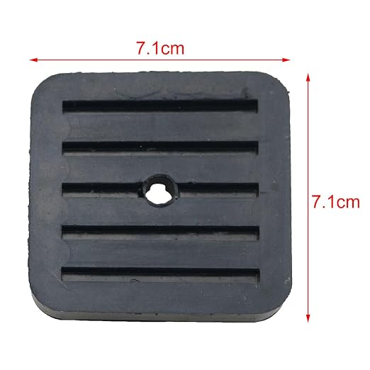 TAODAN 4PCS Square Rubber Anti Vibration Pads 71x71x10mm Air Conditioning - Image 4