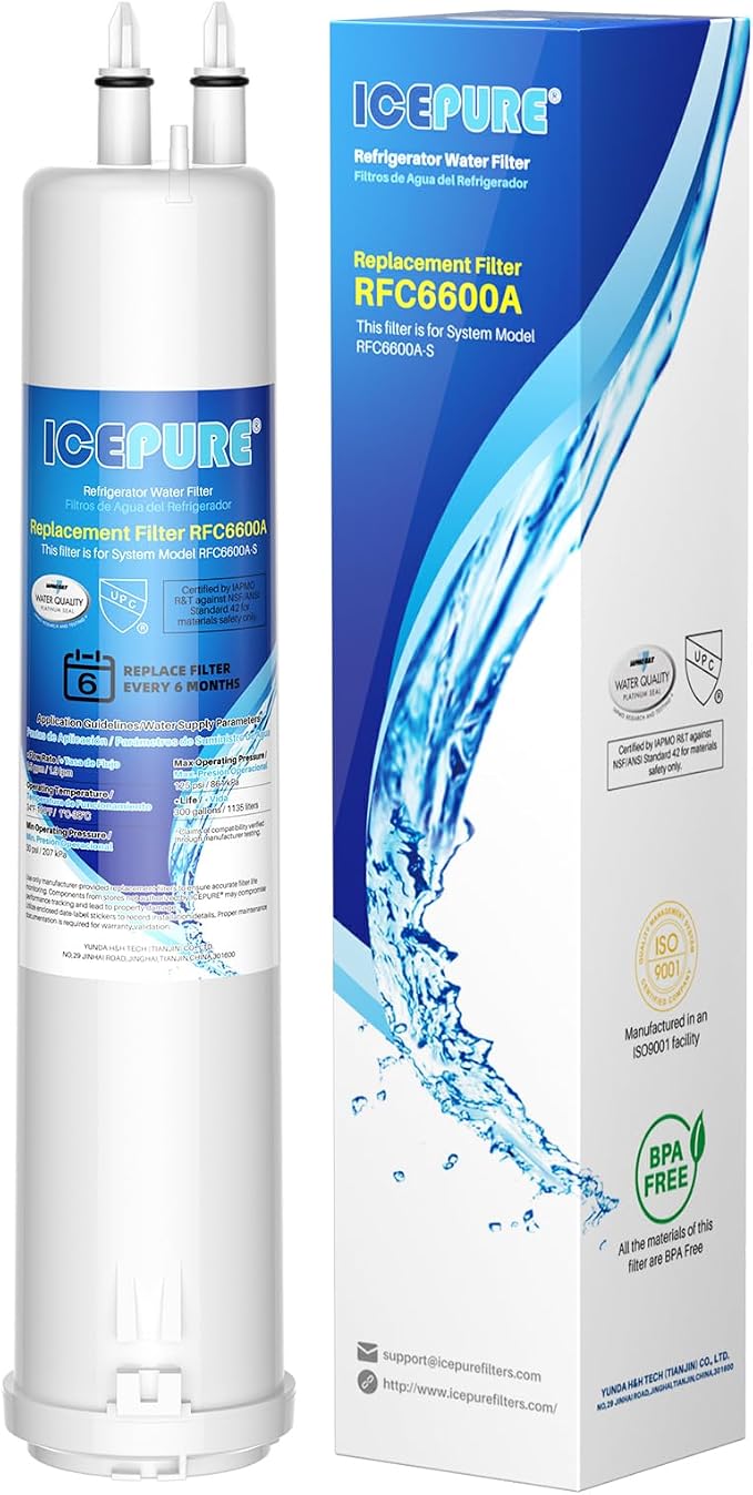 ICEPURE Refrigerator Water Filter Replacement by ICEPURE