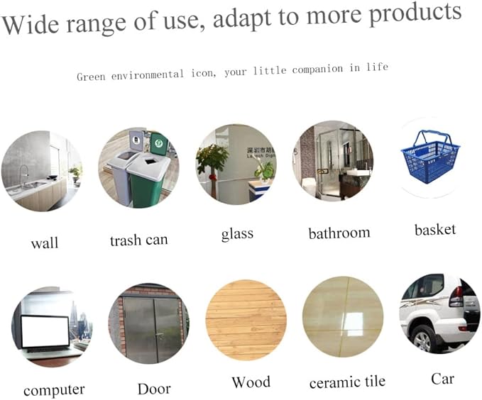 1Set PVC Waste Sorting Stickers Self Adhesive Trash Bin Labels - Image 5