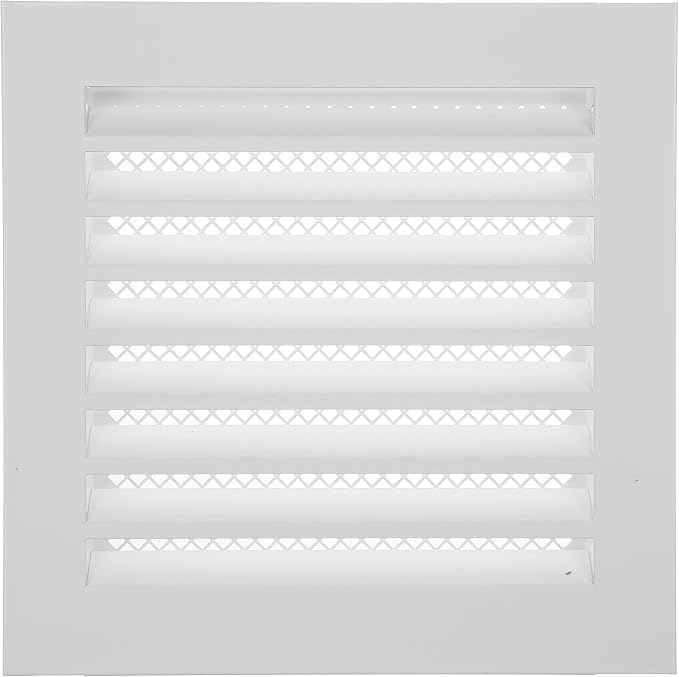 Repa Market 8" x 8" Inch Galvanized Steel White Soffit Air Vent Cover by RepaMarket