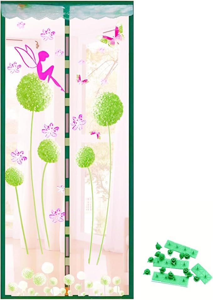 Door Mesh Screen with Magnet, Fly Hanging Temporary Magic Patio Heavy Duty by Unknown