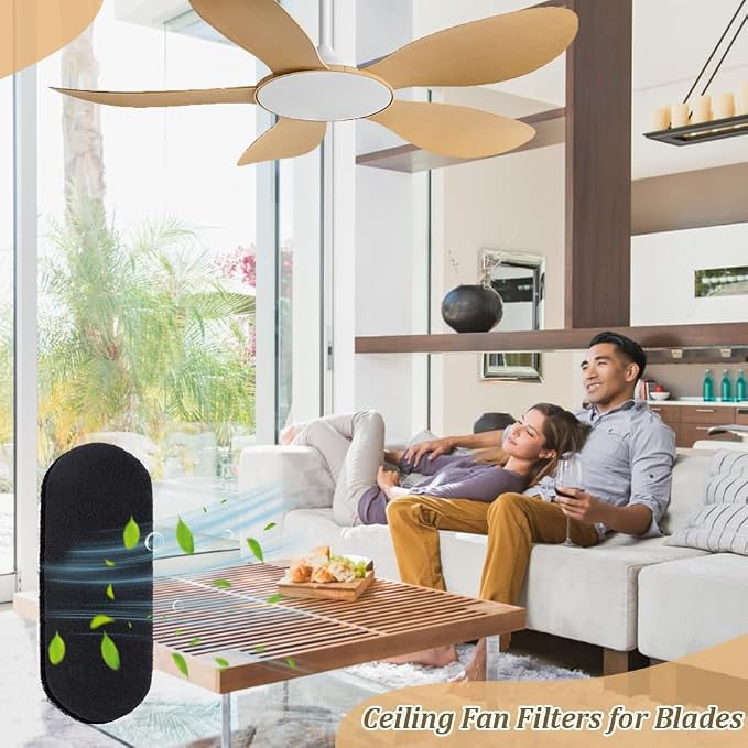 BENECREAT 20pcs Ceiling Fan Filters - Image 5