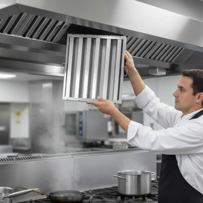 Soro Essentials- 20" W x 25" H Stainless Steel Commercial Kitchen Hood Filter - Image 2