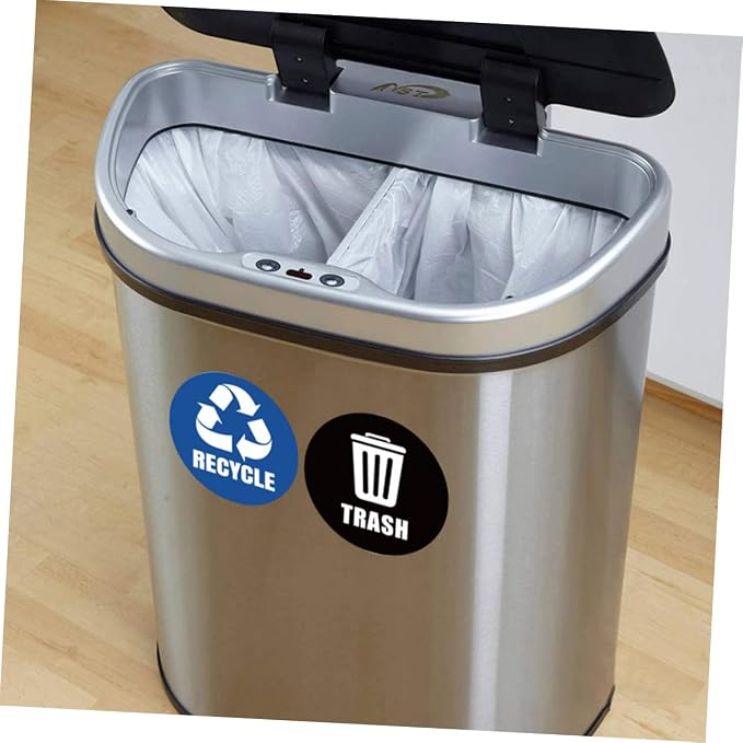 VILLCASE 6-Pack Self-Adhesive Garbage Classification Stickers - Image 6