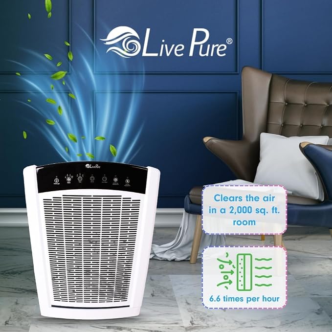 LivePure Bali Series Multi-Room Whole House Large Console Air Purifier - Image 7