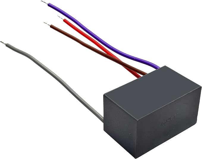 HQRP 2-Pack Ceiling Fan Capacitor CBB61 3.7uf+4uf+5.5uf 4-Wire - Image 4