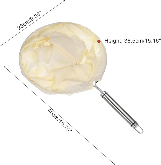 uxcell 1 Pcs Cloth Coffee Filter Bags, Coffee Sock Filter, Reusable Coffee - Image 2