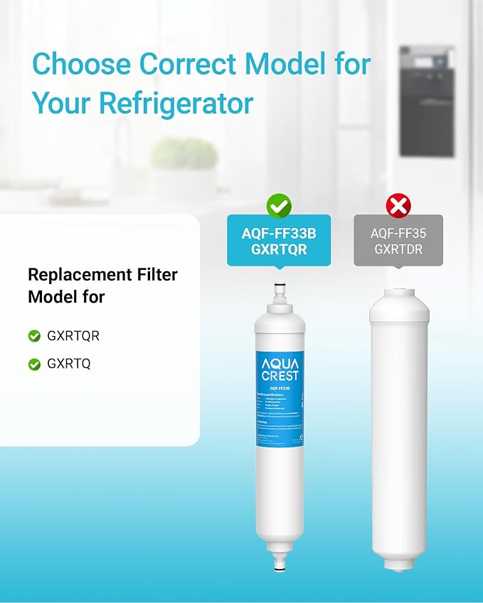 AQUACREST GXRTQR Inline Water Filter, NSF Certified, Compatible - Image 2