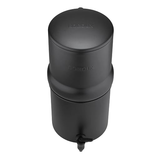 Boroux Compact Gravity-Fed Countertop Stainless Steel Water Filter System | 1.8 - Image 3