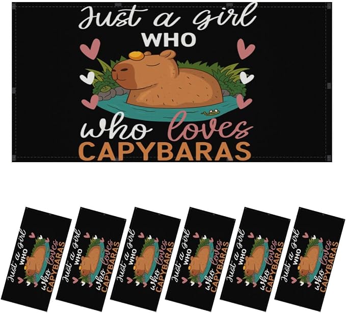 6 Pcs Fluorescent Light Covers for Ceiling Lights Cute Capybara Gifts Hearts by Unknown