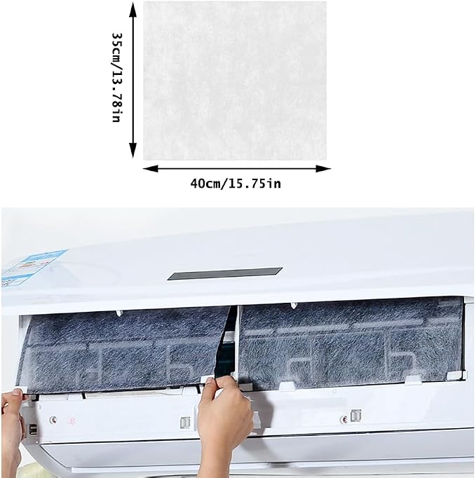 10 Pack Mini Split Air Conditioner Vent Filters Cover Anti-Dust Secondary Air - Image 2