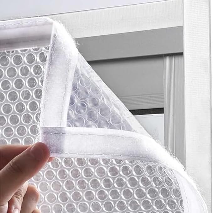 PVC Window Insulation Film 120x150cm Double Thickened 4mm Bubble Wrap Thermal - Image 3