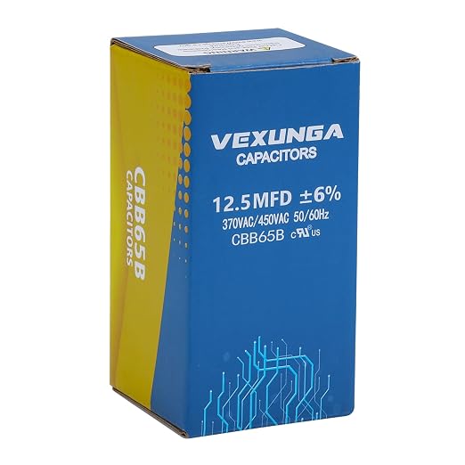 VEXUNGA 12.5uF 12.5 MFD 370VAC 440VAC 450VAC 50/60Hz CBB65B Round Run Start - Image 5