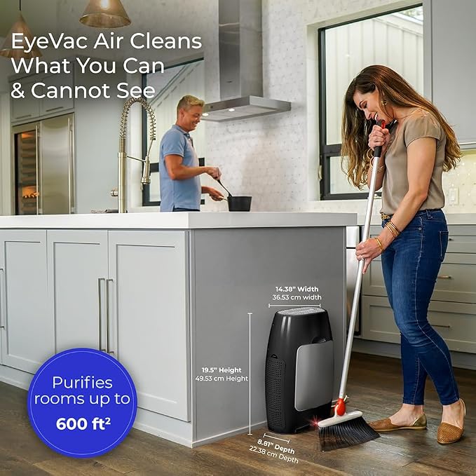 EyeVac Air 2-in-1 HEPA Air Purifier & Touchless Vacuum Automatic Dustpan - Image 3