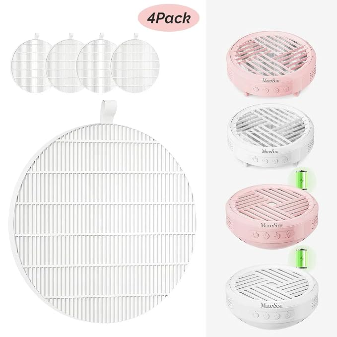 MelodySusie SProR Nail Dust Collector Replacement Filter, 4 Pack Reusable Dust - Image 2
