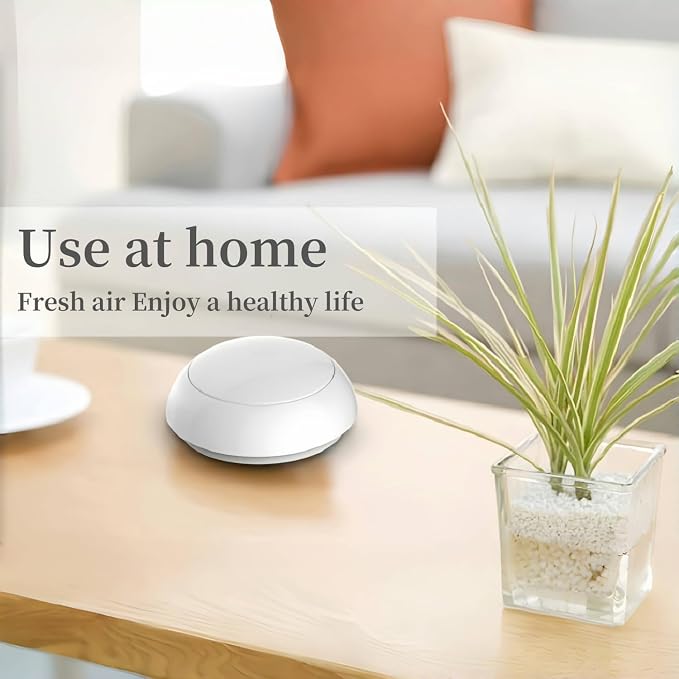 Portable Car Air Purifier with Built-in Filter, USB Charging - Image 3