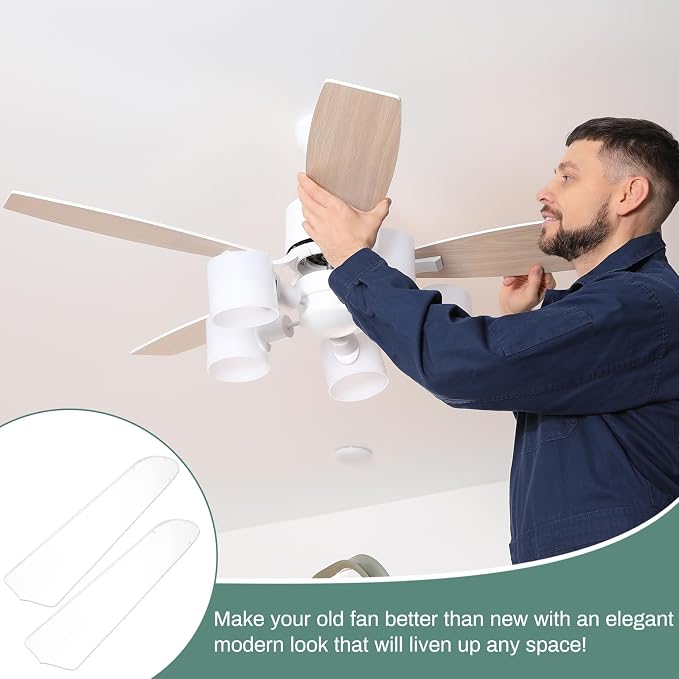 CroBlissful 10 Pcs 20-1/2'' Ceiling Fan Blades - Image 6