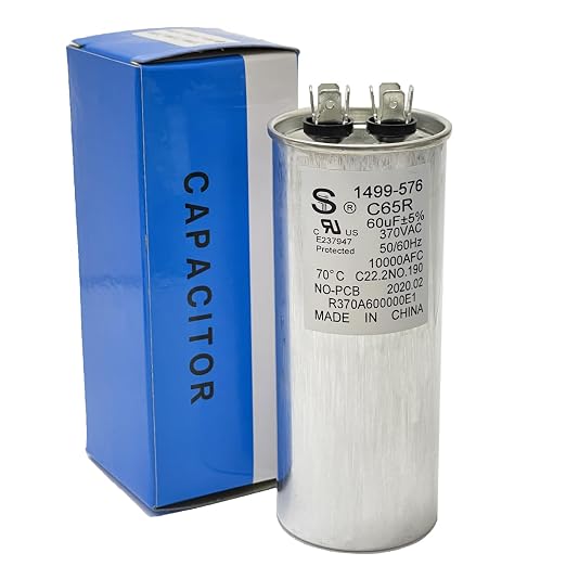 14995761 1499-5761 Run Capacitor 60uF 370VAC 50/60Hz 10000AFC RV Air Conditioner by PEFAQUMKN