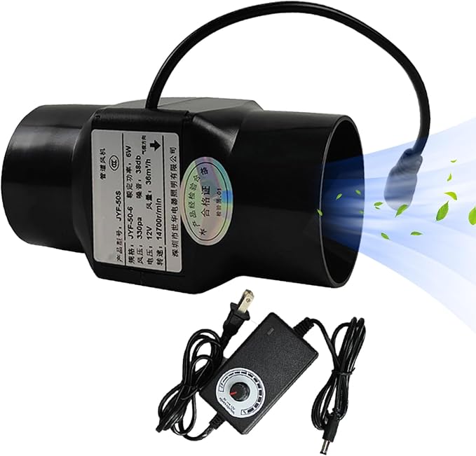 12v Inline Duct Fan 2 Inch by Unknown