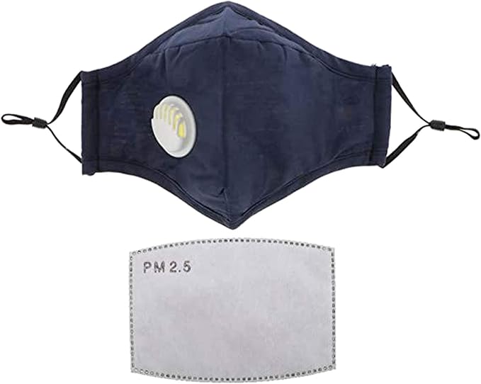 ASA TECHMED Reusable Dual Air Breathing Valve Face Mask Cover by ASATECHMED