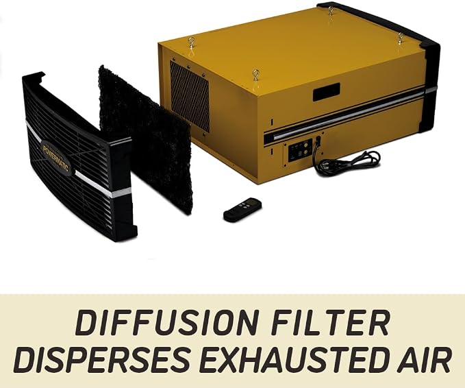 Powermatic Air Filtration System, 5-Micron Filter, 1196 CFM, 115V 1Ph - Image 5